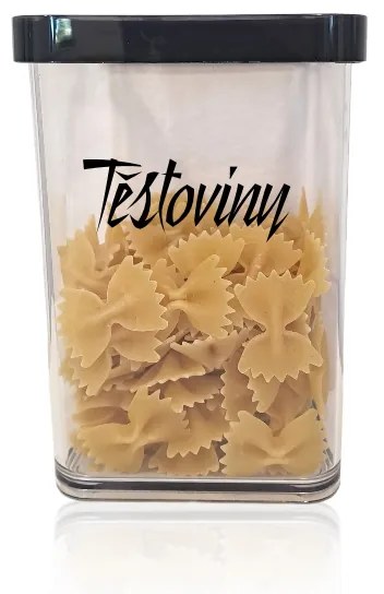 Dóza na potraviny 3,2l Rotho Loft - JUMBO Black, černá