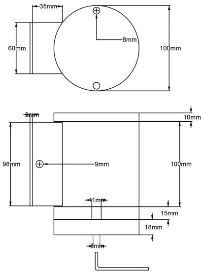 Elstead - LED Vonkajšie nástenné svietidlo MAGNUS 1xGX53/9W/230V IP54