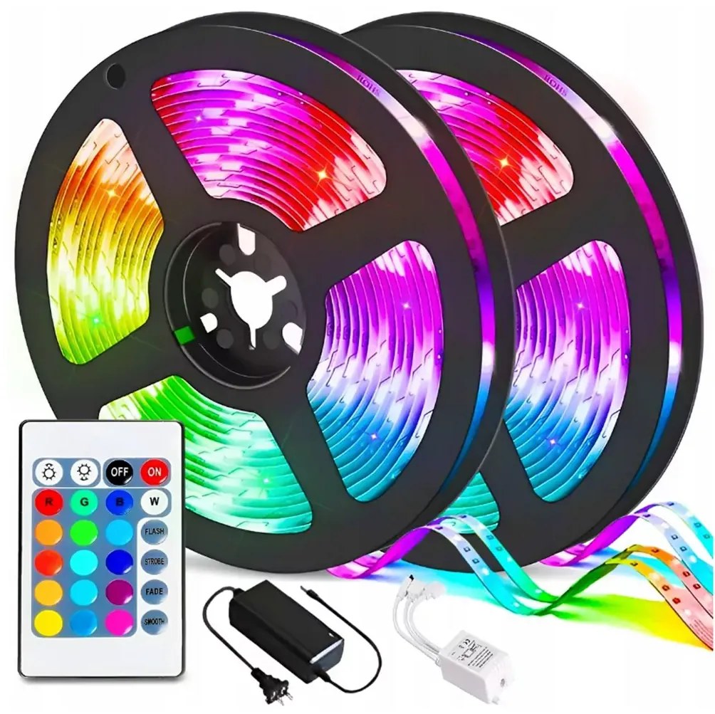 Pronett SMD5050 LED pásik RGB 4,5 m s diaľkovým ovládaním