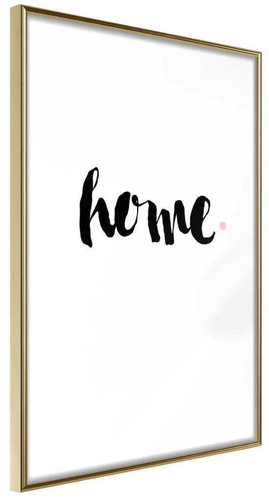 Artgeist Plagát - Home and Dot [Poster] Veľkosť: 20x30, Verzia: Zlatý rám