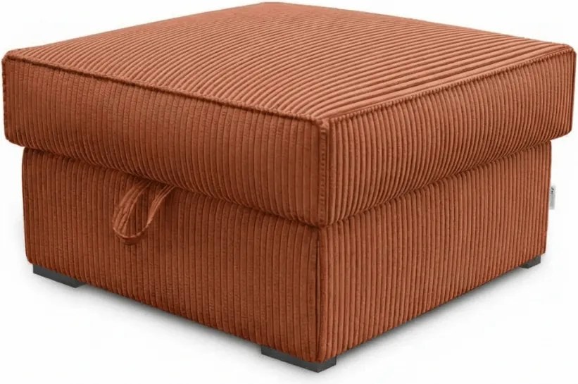 Taburet SMART COSARO XL s úložným priestorom 71x71 cm, terakotový