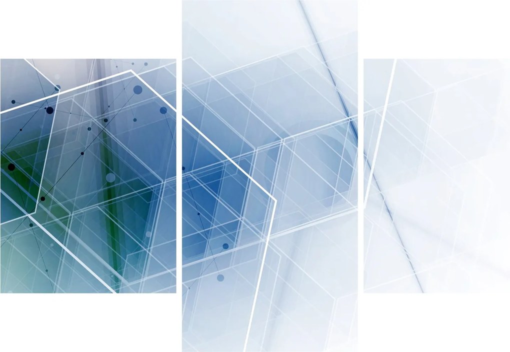 Obraz - Geometrické útvary (90x60 cm)