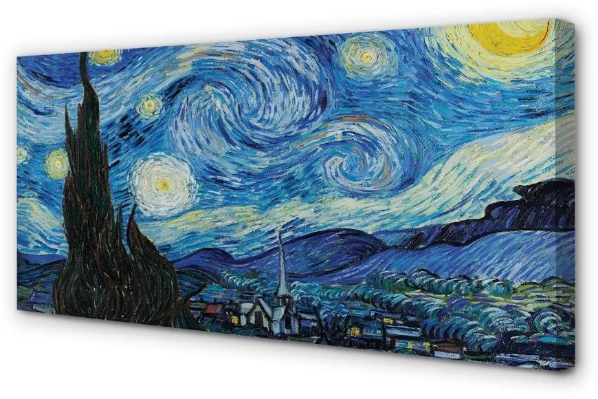 Obraz canvas Art hviezdnej noci 125x50cm