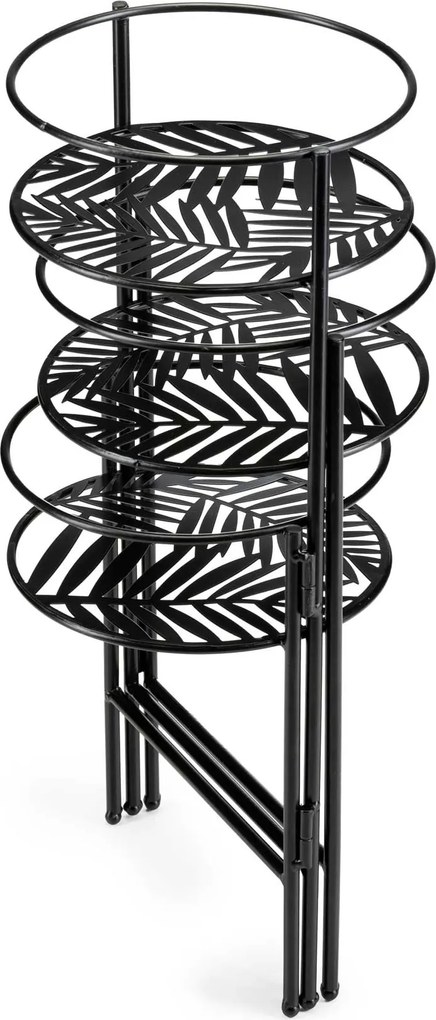 STOJAN NA KVETINÁČ TRIPLE 55X64X20 CM ČIERNA