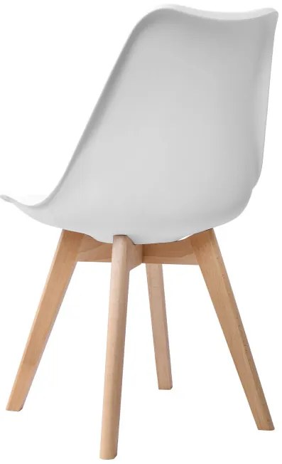 Jedálenská stolička NANTES hnedá / biela