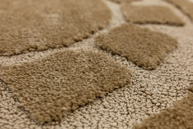 Kúpeľňový koberček Ocean béžový kruh