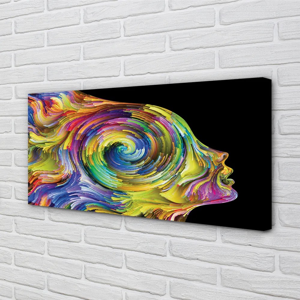 Obraz canvas Žena farebný obrázok 140x70 cm