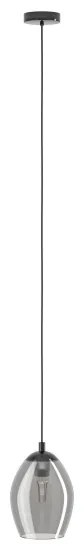 Eglo 39564 - Luster na lanku ESTANYS 1xE27/60W/230V dymová