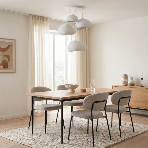 Brilagi - Závesné svietidlo WABI SABI na lanku 4xE27/40W/230V pr. 95 cm biela
