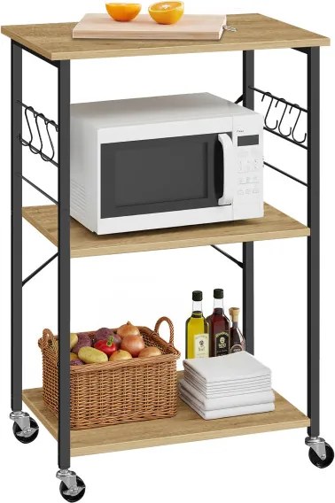 Pojazdný regál KKS060B88 dub artisan