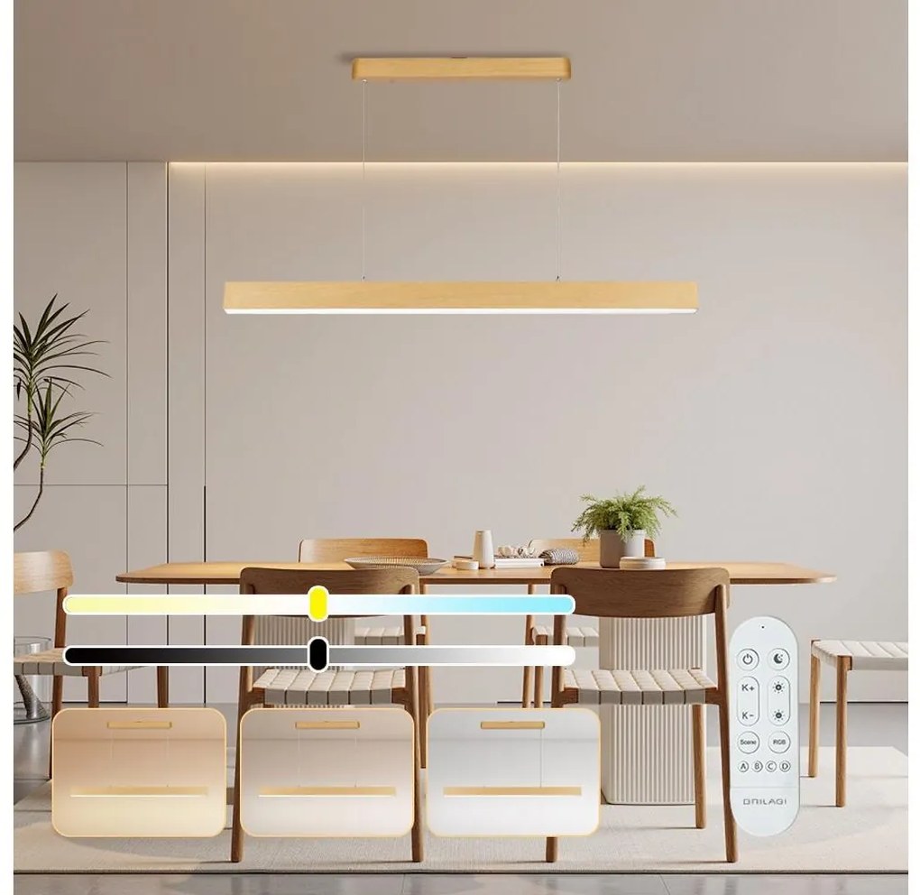 Brilagi - LED stmievateľný luster SLEEKLINE SMART LED/40W/230V Wi-Fi Tuya + diaľkový ovládač