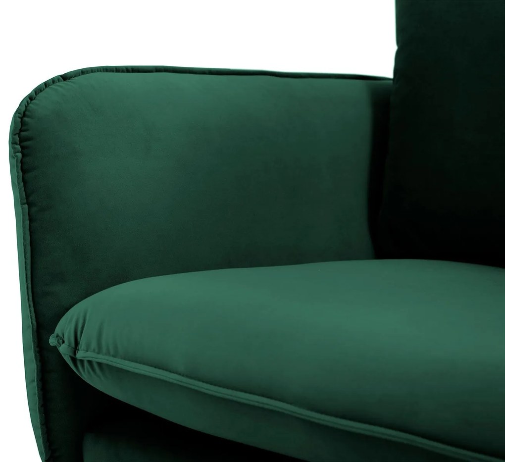Zamatová štvormiestna pohovka Vienna 230 × 92 × 95 cm