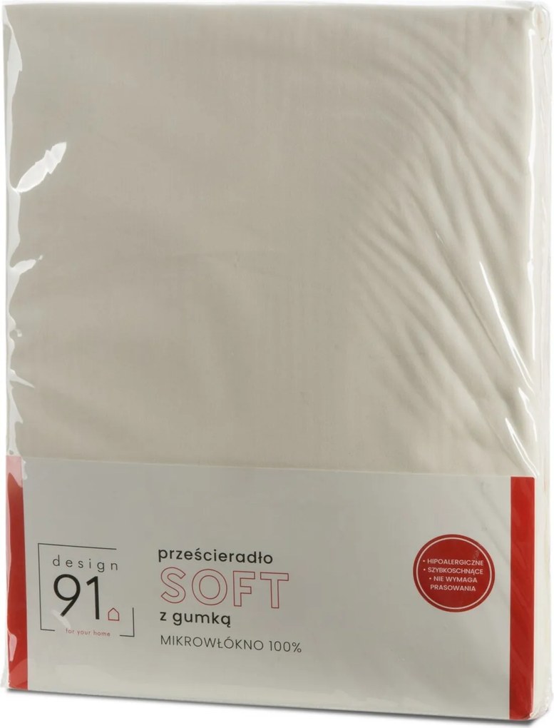 PRESTIERADLO Z MIKROVLÁKNA SOFT 180X200 CM KRÉMOVÉ