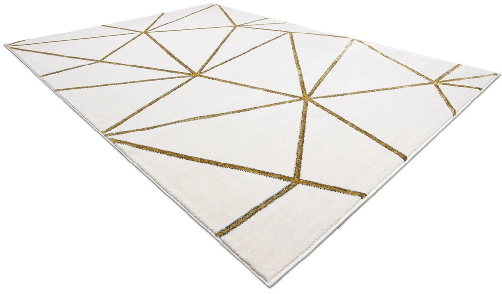 Koberec EMERALD exkluzívny 1013 glamour, geometrický krém / zlatý