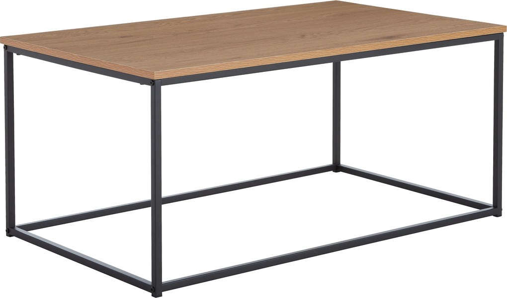 XXXLutz KONFERENČNÝ STOLÍK, čierna, farba duba, kov, kompozitné drevo, 100/60/45 cm MID.YOU - Stolíky do obývačky - 002798005802