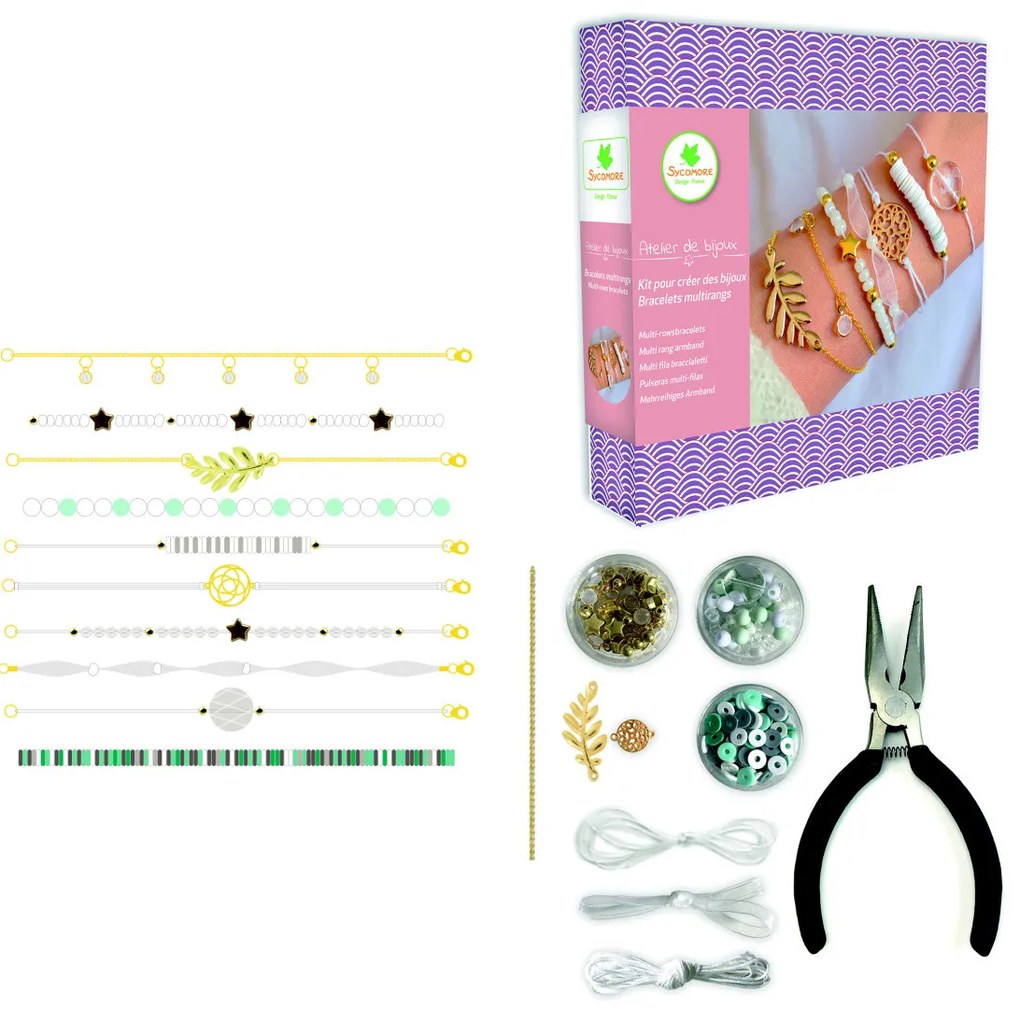 Výroba šperkov - Viacradové náramky s perleťou