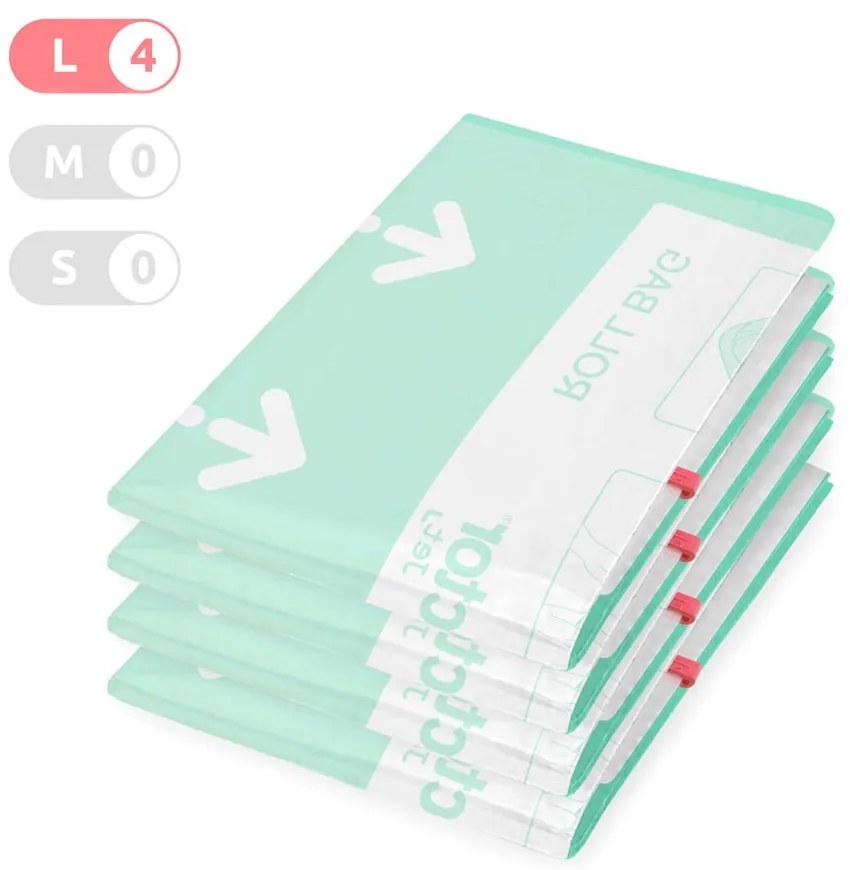 Vákuové vrecia v súprave 4 ks Roll Up L – Compactor