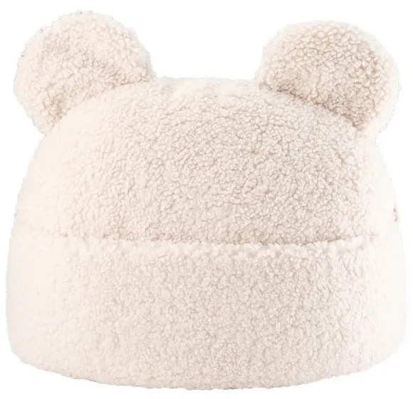 Krémový detský pohovkový vankúš z textílie buklé Teddy Pouch – Wigiwama
