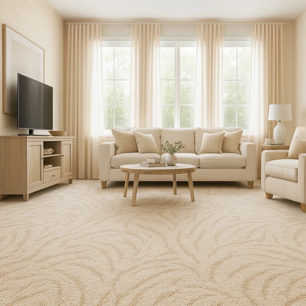 ITC, Koberec metráž Spring 6400, na mieru, šíře 4m, béžová, filc, detská izba