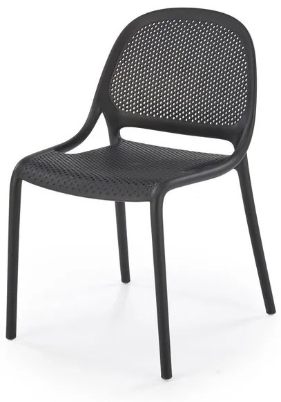 Halmar Plastová jedálenská stolička K532 - bílá