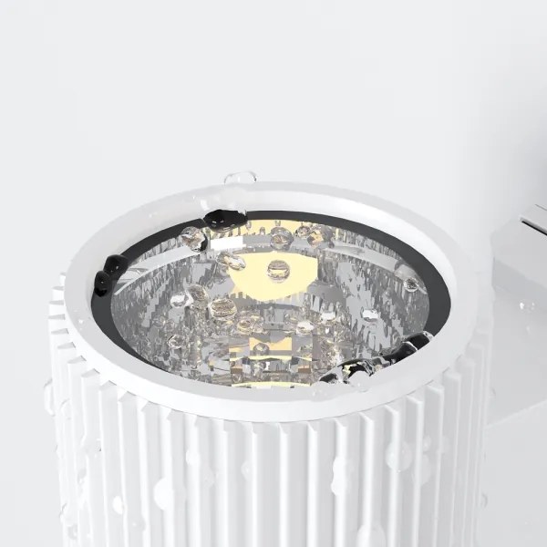 Maytoni O419WL-01W - Vonkajšie nástenné svietidlo RANDO 1xE27/60W/230V IP54 biela