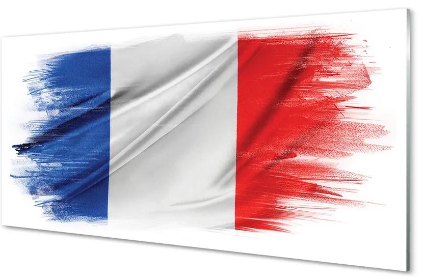 Nástenný panel  vlajka Francúzsko 125x50 cm