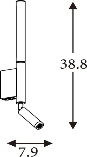 Searchlight 28127LT - LED Bodové svietidlo ARCHITECT LED/7W/230V hnedá