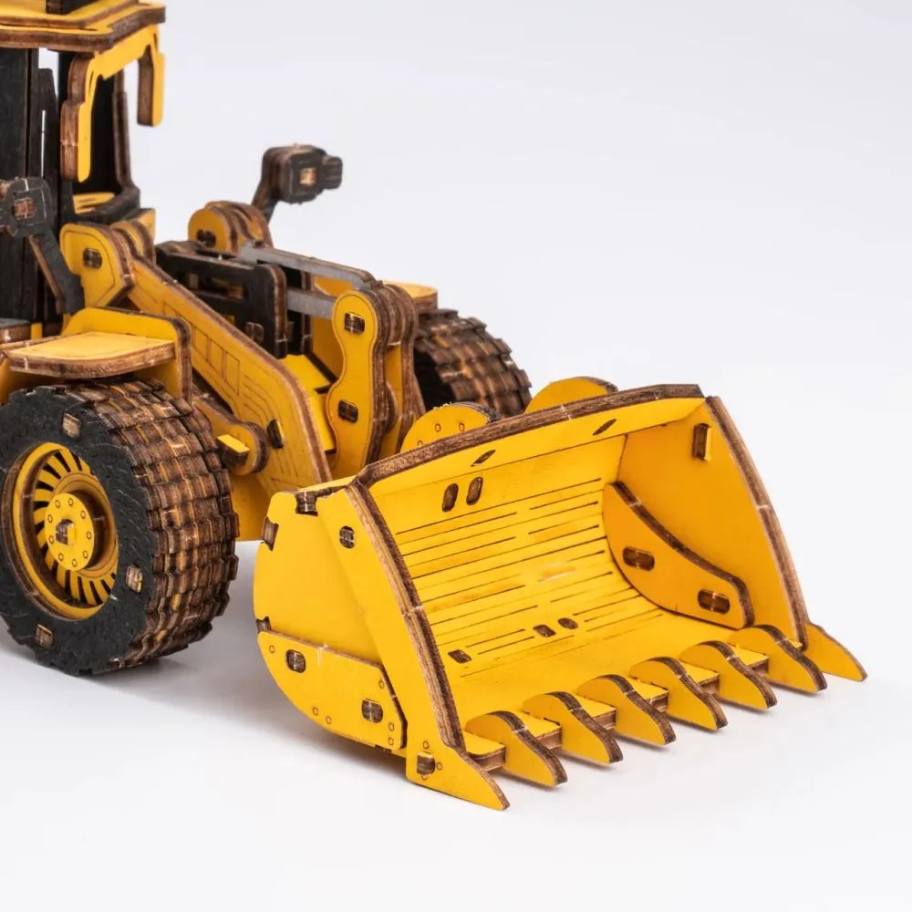 Robotime Rokr 3D dřevěné puzzle Buldozer 211 ks