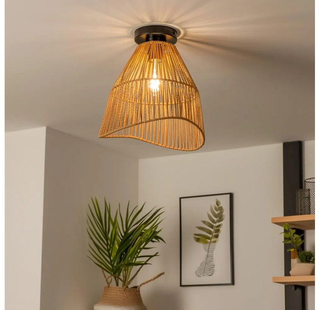 Brilagi - LED Prisadený luster CERIA BOHO 1xE27/40W/230V pr. 30 cm hnedá