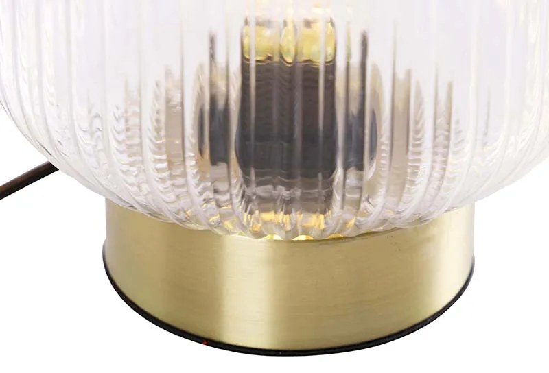 Art Deco stolná lampa mosadz - Karel