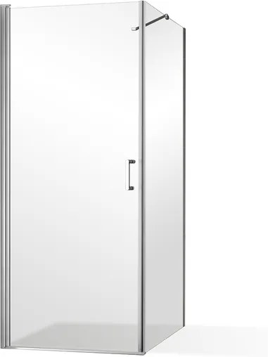 Roltechnik Otváracie jednokrídlové sprchové dvere OBCO1 s pevnou stenou OBCB 80 cm 80 cm