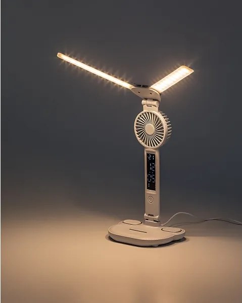 Rabalux 74030 - LED stmievateľná stolová lampa s ventilátorom NOVILO LED/7W/5V