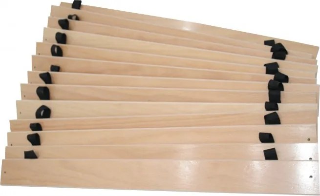 ECOMATRACE LAMELOVÝ ROLOVANÝ ROŠT S 16 LATAMI NA TEXTILNOM PÁSE Rozmery 80x200