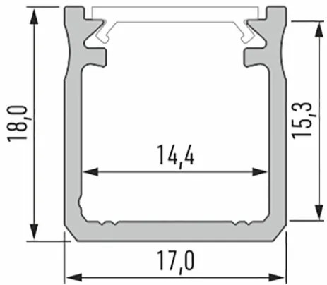 Led-Labs LED profil LUMINES typ Y biely lakovaný 1m