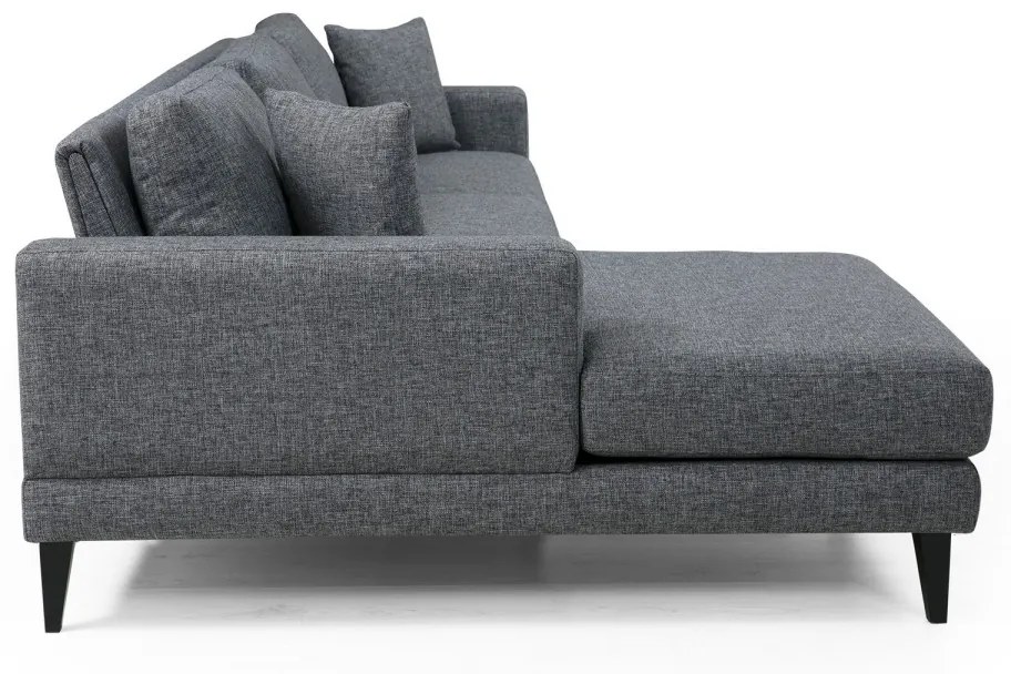 Rohová pohovka Nordica tmavosivá ľavá