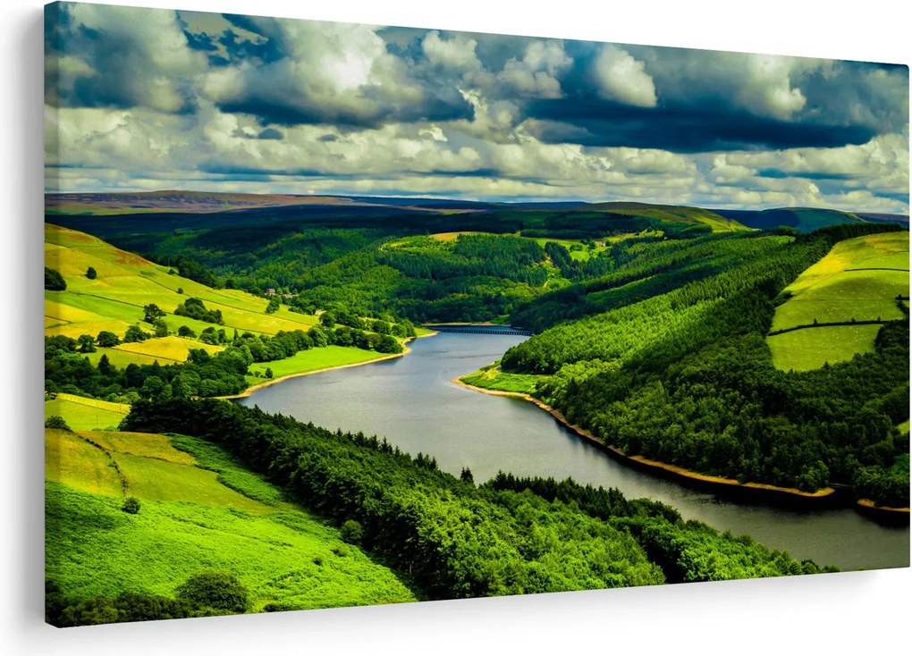Obraz - Zelená krajina (90x60 cm)