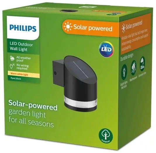 Philips - LED Solárne nástenné svietidlo FYCE LED/1,5W/3,7V 1200 mAh IP44
