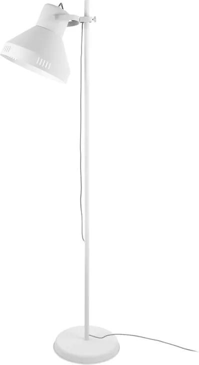 Biela stojacia lampa Leitmotiv Tuned Iron, výška 180 cm