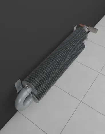 DK ISAN Spiral RAO2-W 57/137 282x1500 radiátor na stenu Čierny samet S40