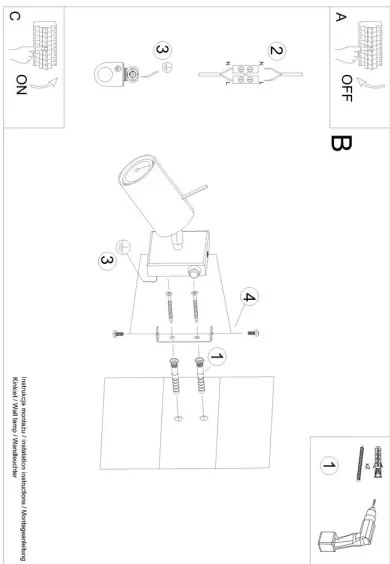 Sollux SL.1024 - Nástenné bodové svietidlo RING 1xGU10/10W/230V biela