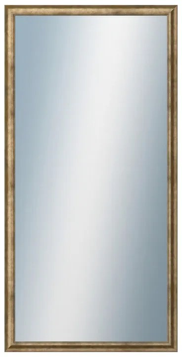 DANTIK - Zrkadlo v rámu, rozmer s rámom 50x100 cm z lišty TRITON biely bronz (2140)