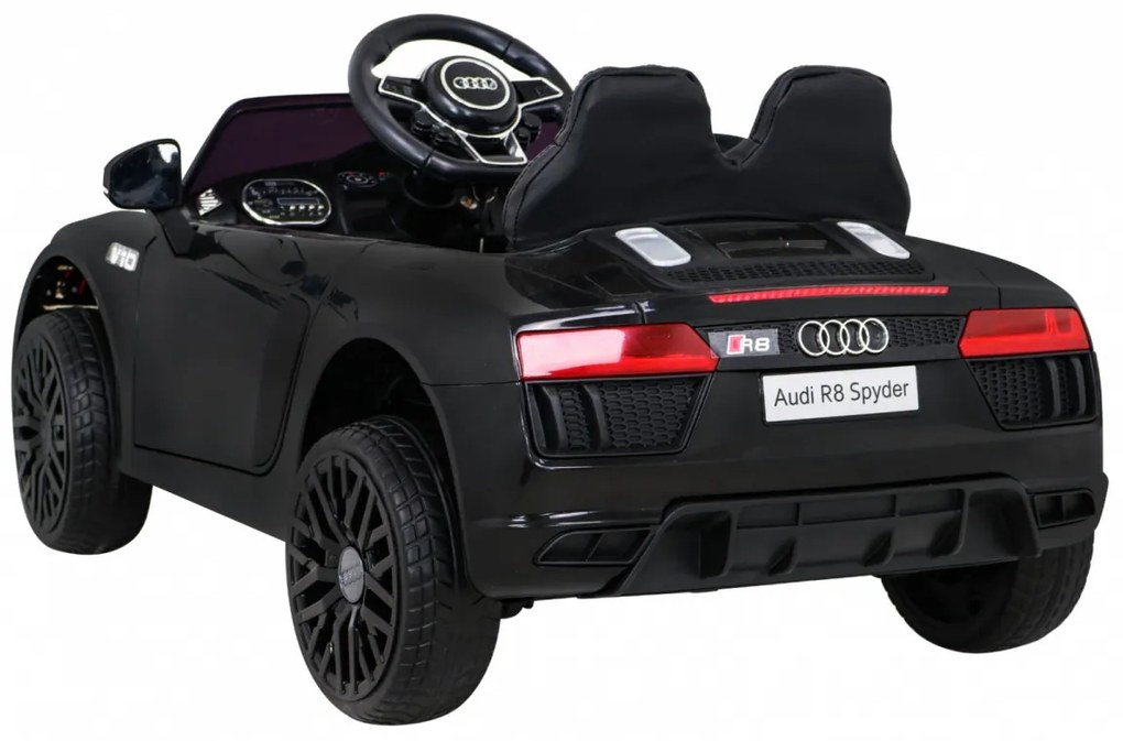 Detský automobil Audi R8 na batérie, čierne