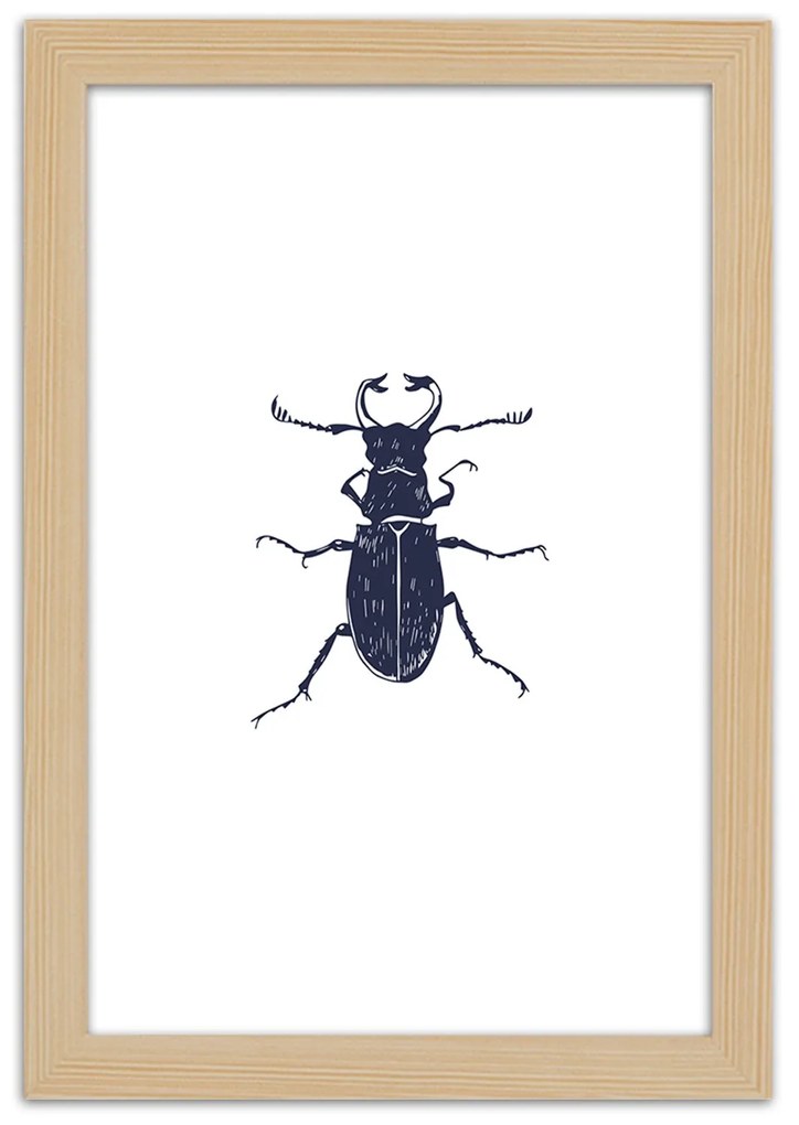 Gario Plagát Čierny chrobák Farba rámu: Bez rámu, Rozmery: 40 x 60 cm