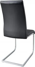 Konzolová stolička Condo čierny chróm (2ks)