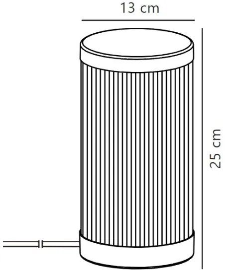 Nordlux - Vonkajšia stolná lampa COUPAR 1xE27/25W/230V IP54 biela