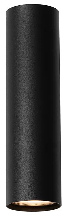 Moderná nástenná lampa čierna s drevom 2 svetlá - Jeana