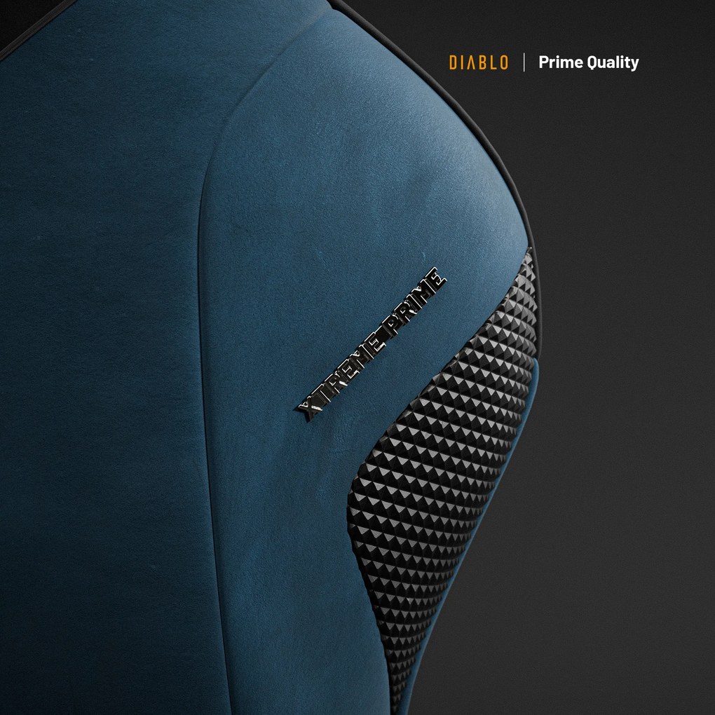 Herné kreslo Normal Size, modrý-čierny: Diablo X-One Prime Meta Ocean