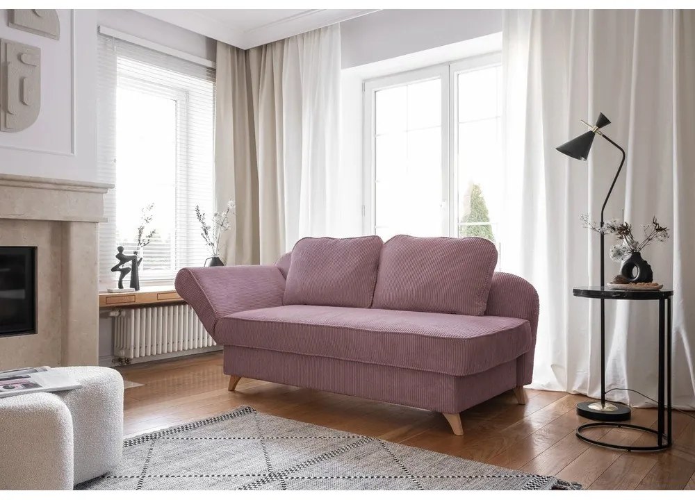 Staroružová menčestrová leňoška (ľavý roh) Chic Charlotte – Miuform