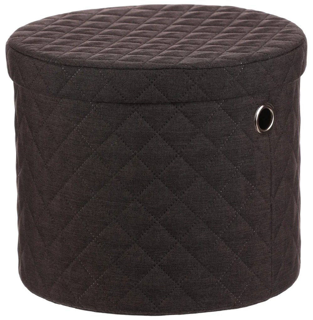 Autronic - Koš prádelní - látka, kulatý, černý, cena za sadu 5 ks - DT3007 BK