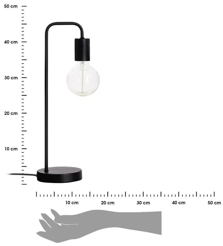Stolná lampa Keli čierna 45 cm